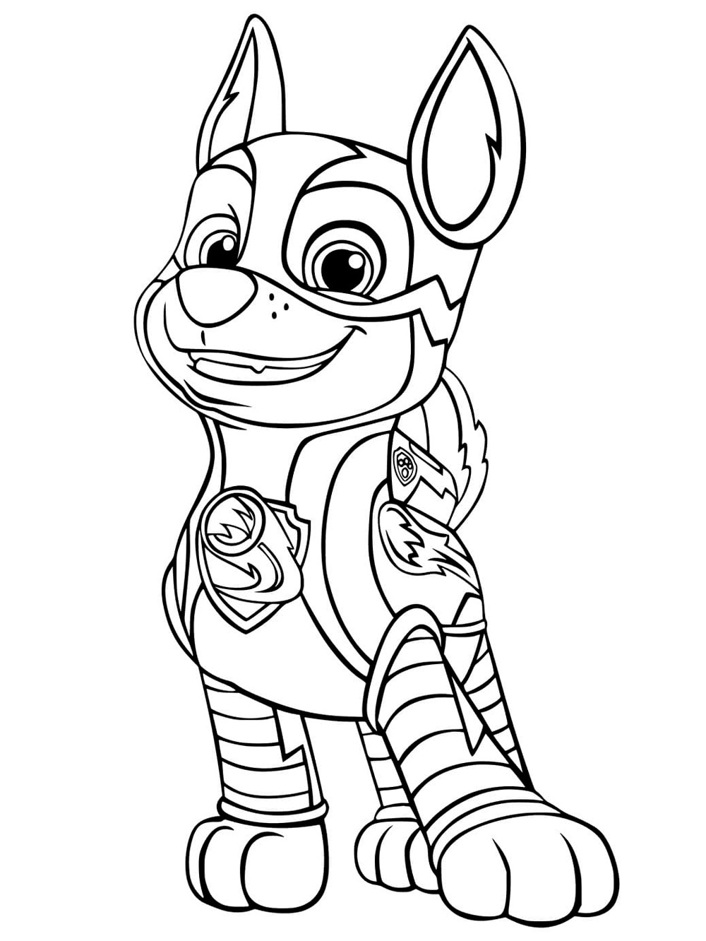 PAW Patrol: Mighty Pups 4 coloring page