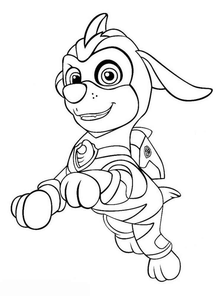 PAW Patrol: Mighty Pups 5 coloring page