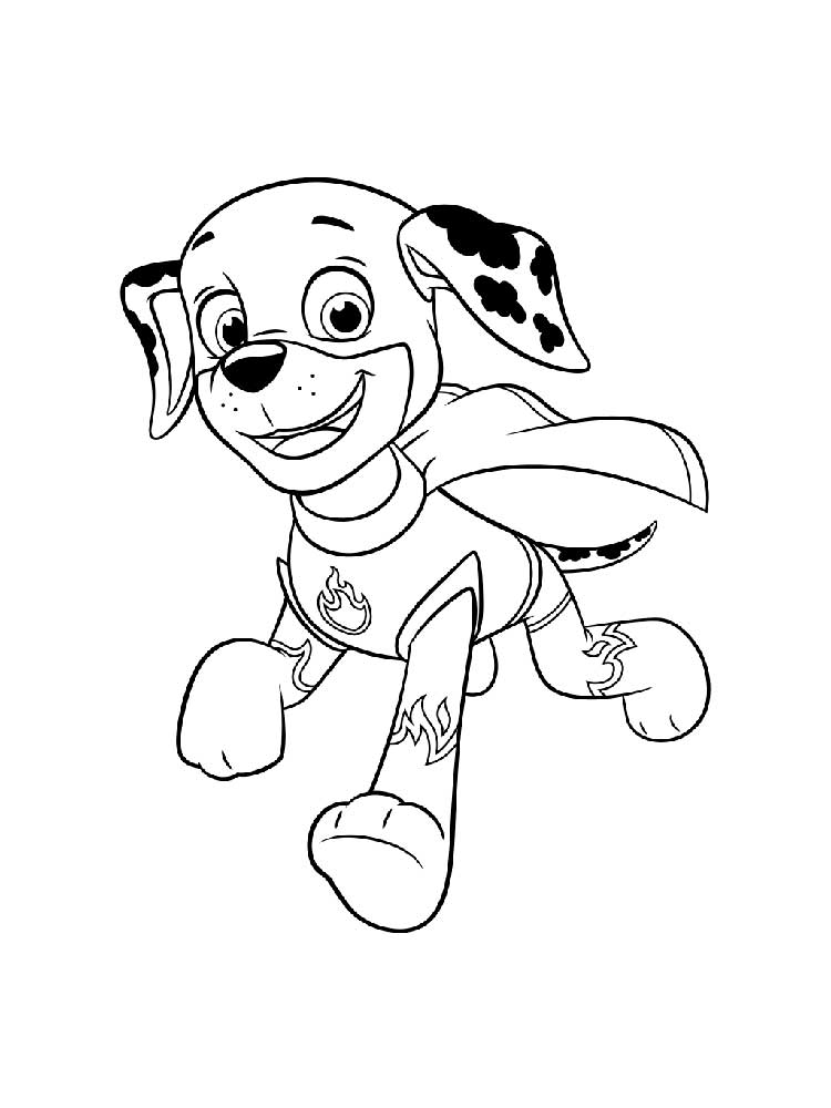 PAW Patrol: Mighty Pups 6 coloring page