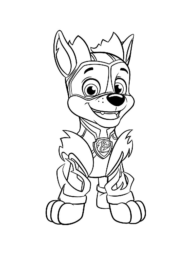 PAW Patrol: Mighty Pups 7 coloring page