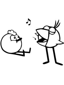 Peep and the Big Wide World 2 coloring page
