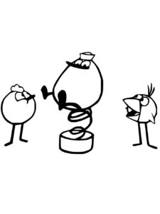 Peep and the Big Wide World 3 coloring page