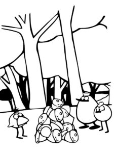 Peep and the Big Wide World 4 coloring page