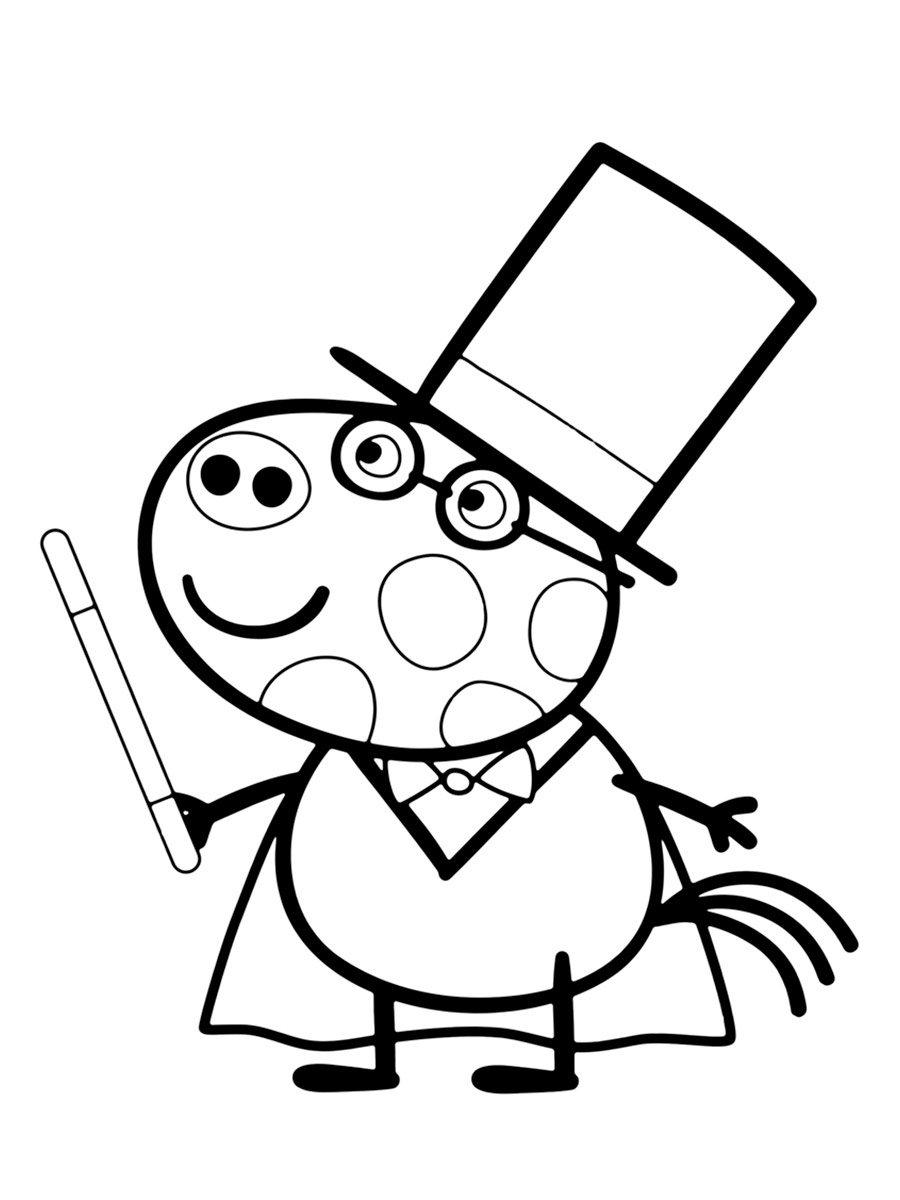 Pedro the magician coloring page