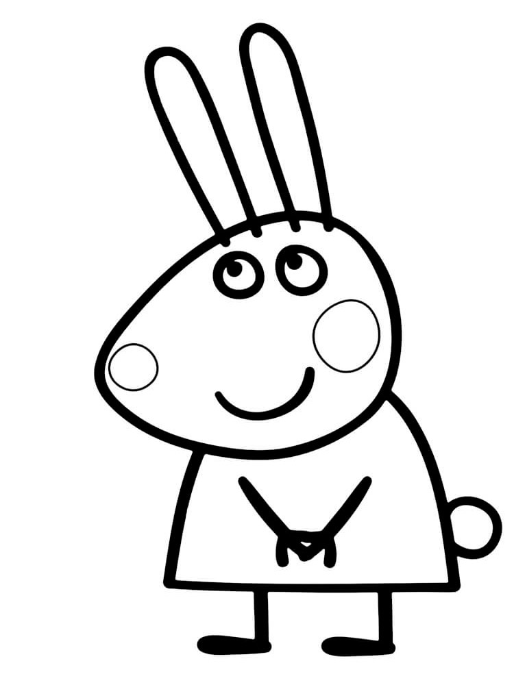 Rebecca Rabbit coloring page