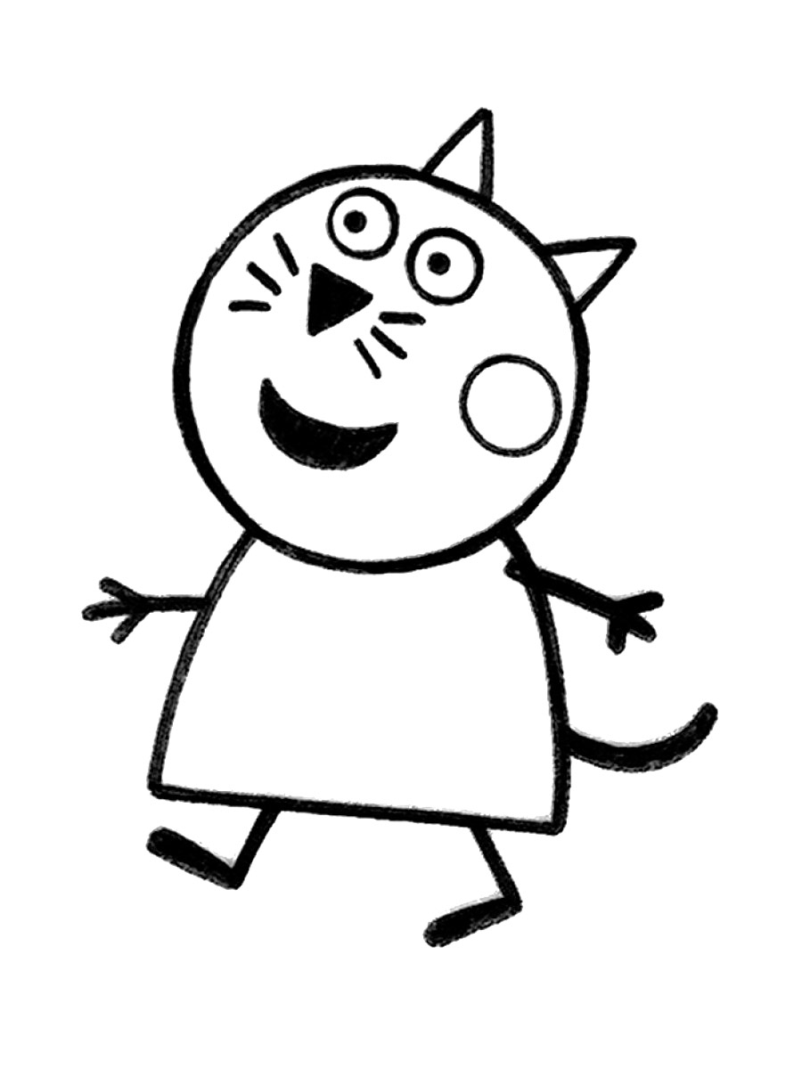 Candy Cat coloring page