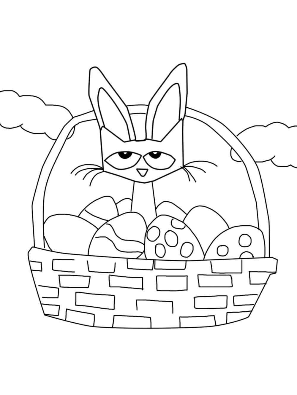Pete Easter coloring page
