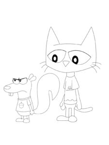 Pete and Sally coloring page