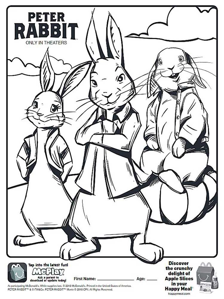 Peter Rabbit 7 coloring page