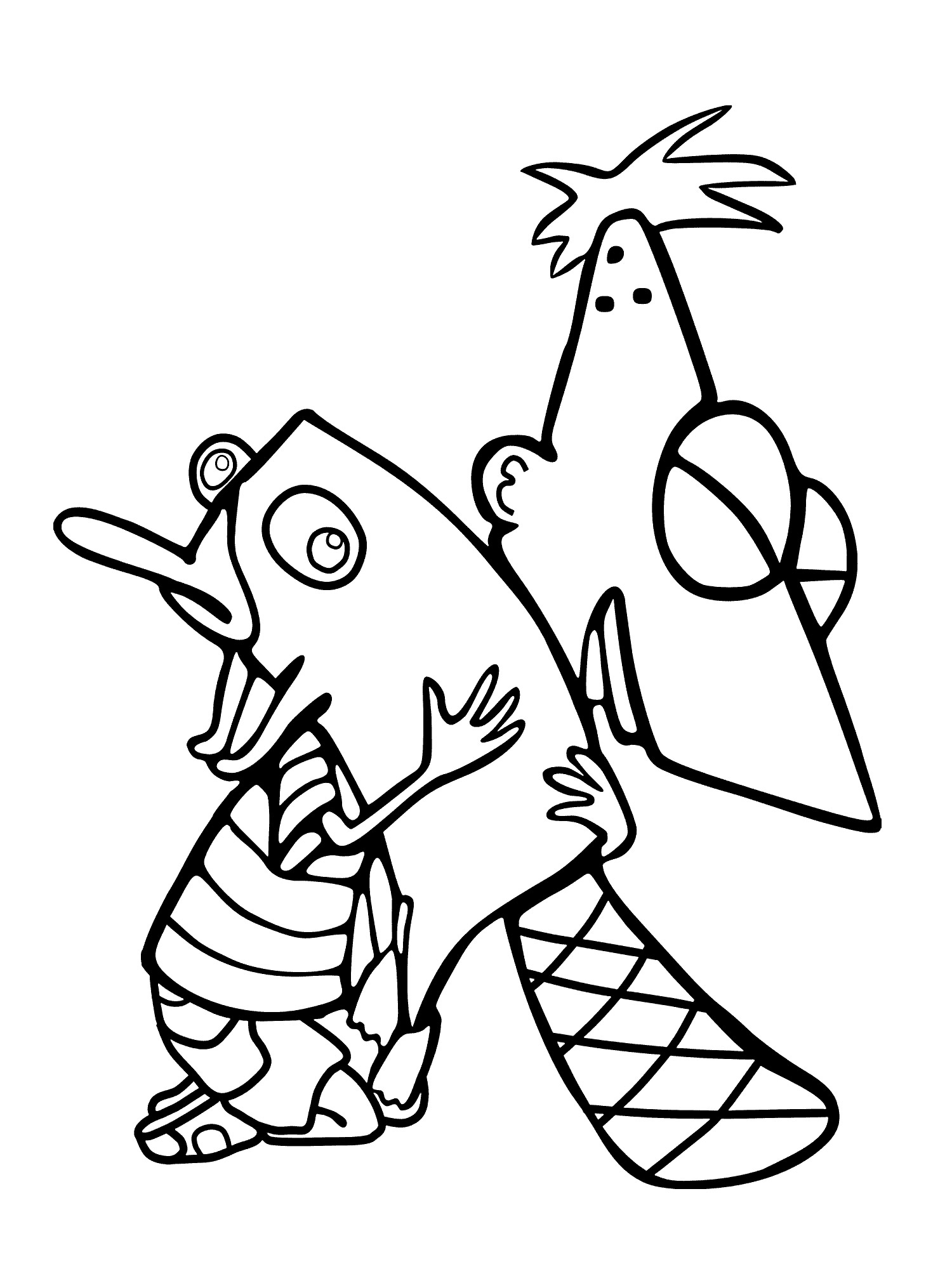 Phineas and Perry coloring page