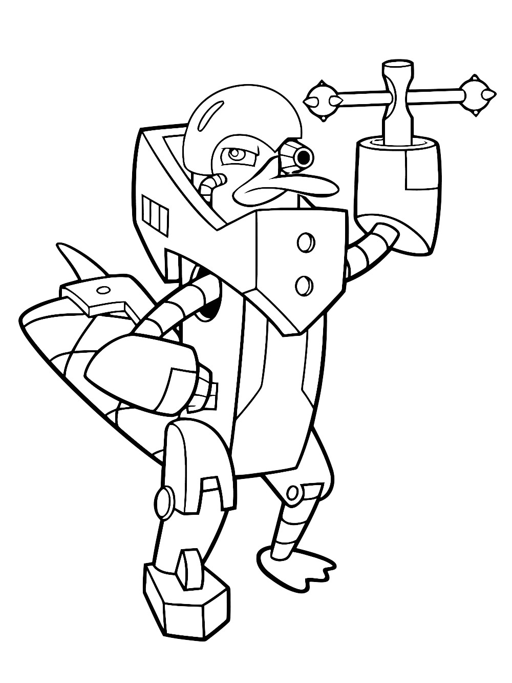 RoboPlatypus coloring page