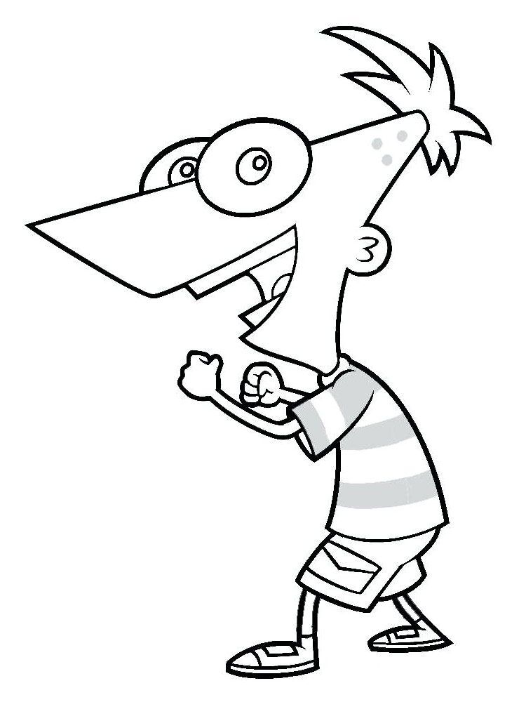 Phineas Flynn coloring page