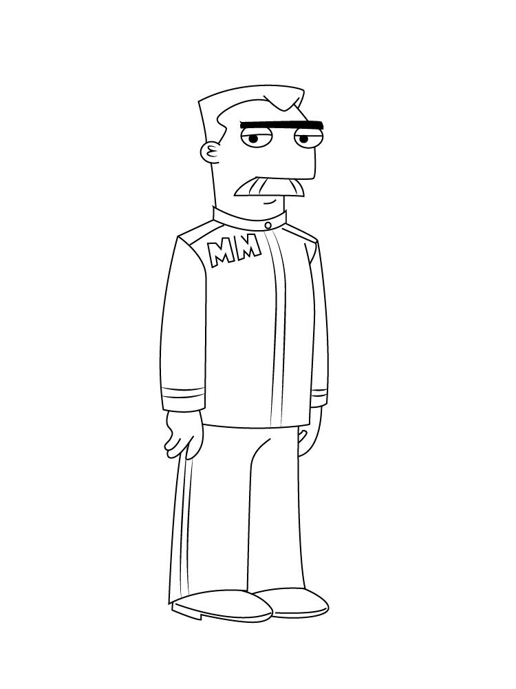 Major Francis Monogram coloring page