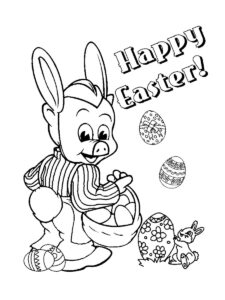 Piggly Wiggly Easter coloring page