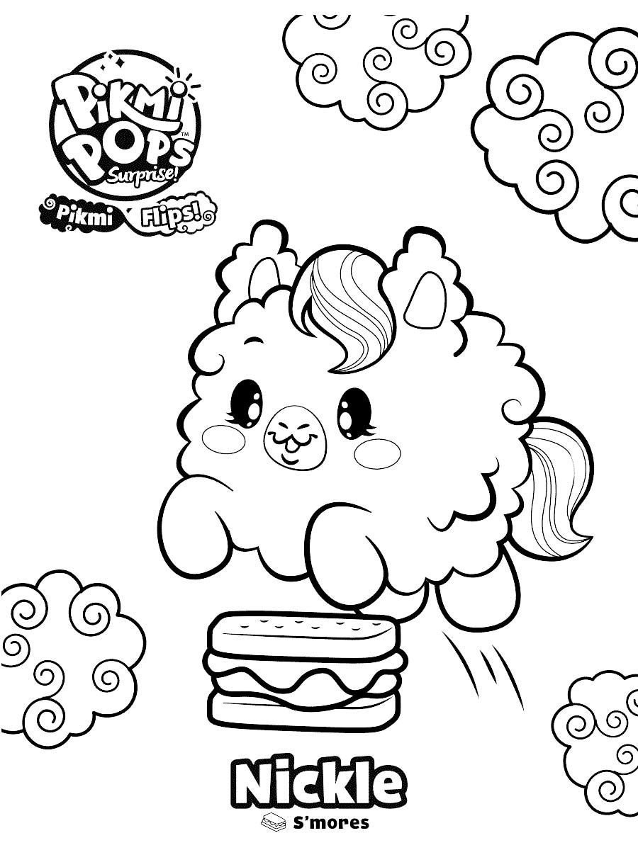 Nickle Pikmi Pops coloring page