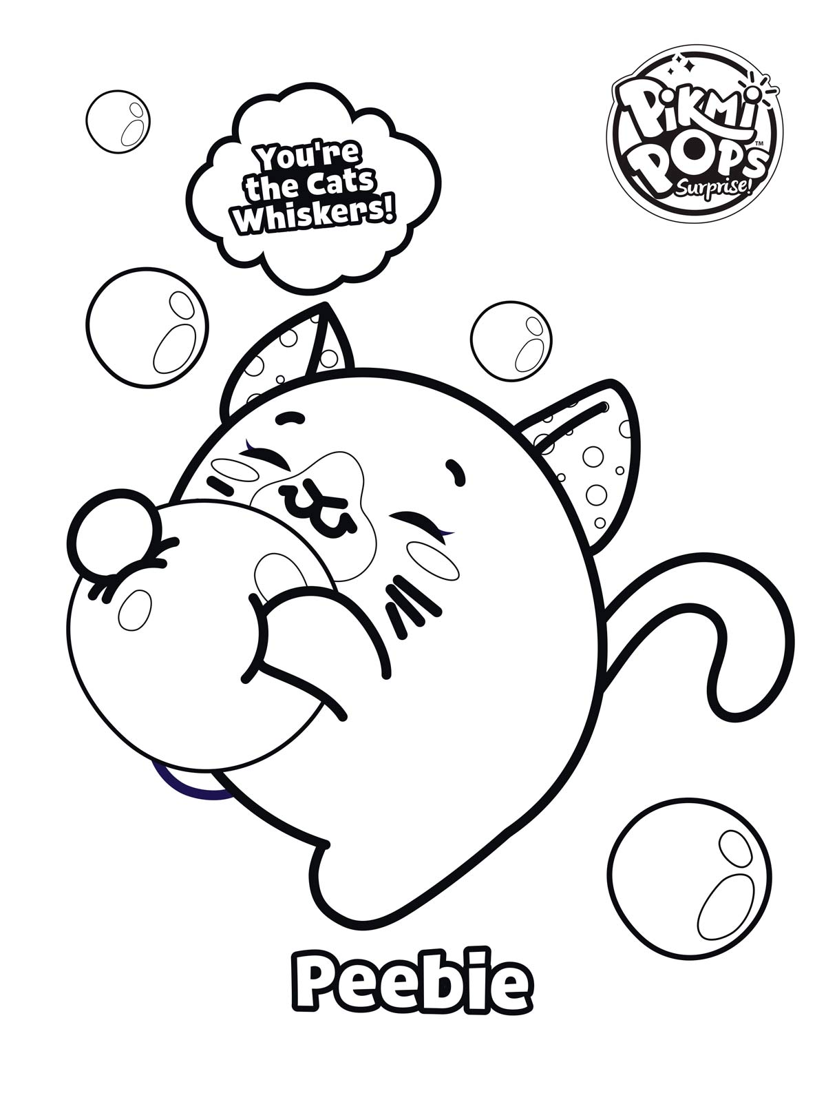 Peebie Pikmi Pops coloring page