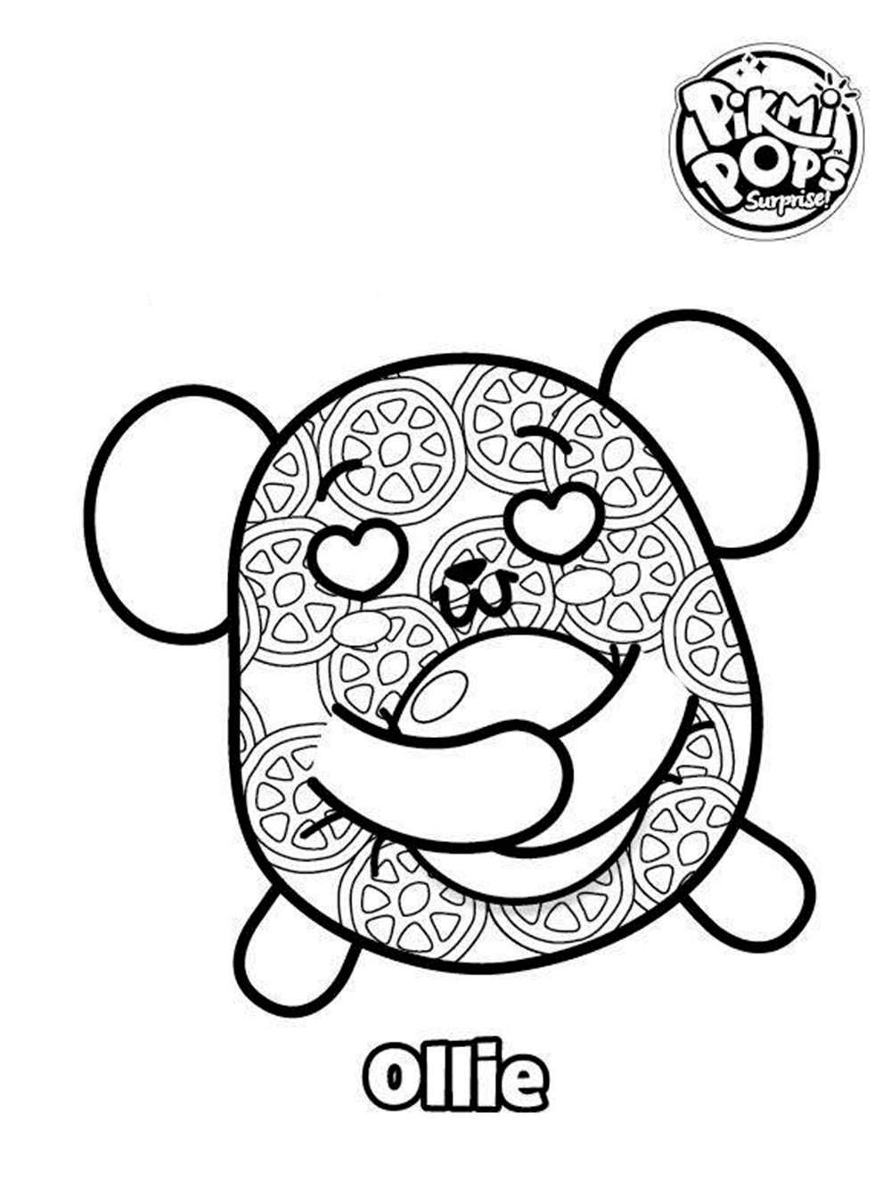 Ollie Pikmi Pops coloring page