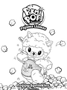 Poppy Sprinkles Pikmi Pops coloring page