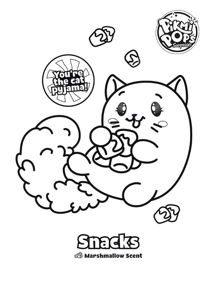 Snacks Pikmi Pops coloring page