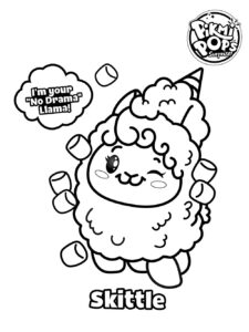 Skittle Pikmi Pops coloring page