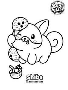 Shiba Pikmi Pops coloring page
