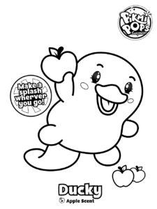 Ducky Pikmi Pops coloring page