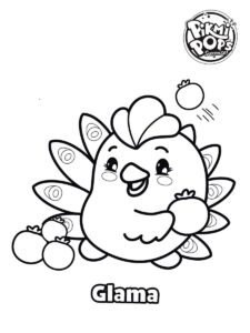 Glama Pikmi Pops coloring page
