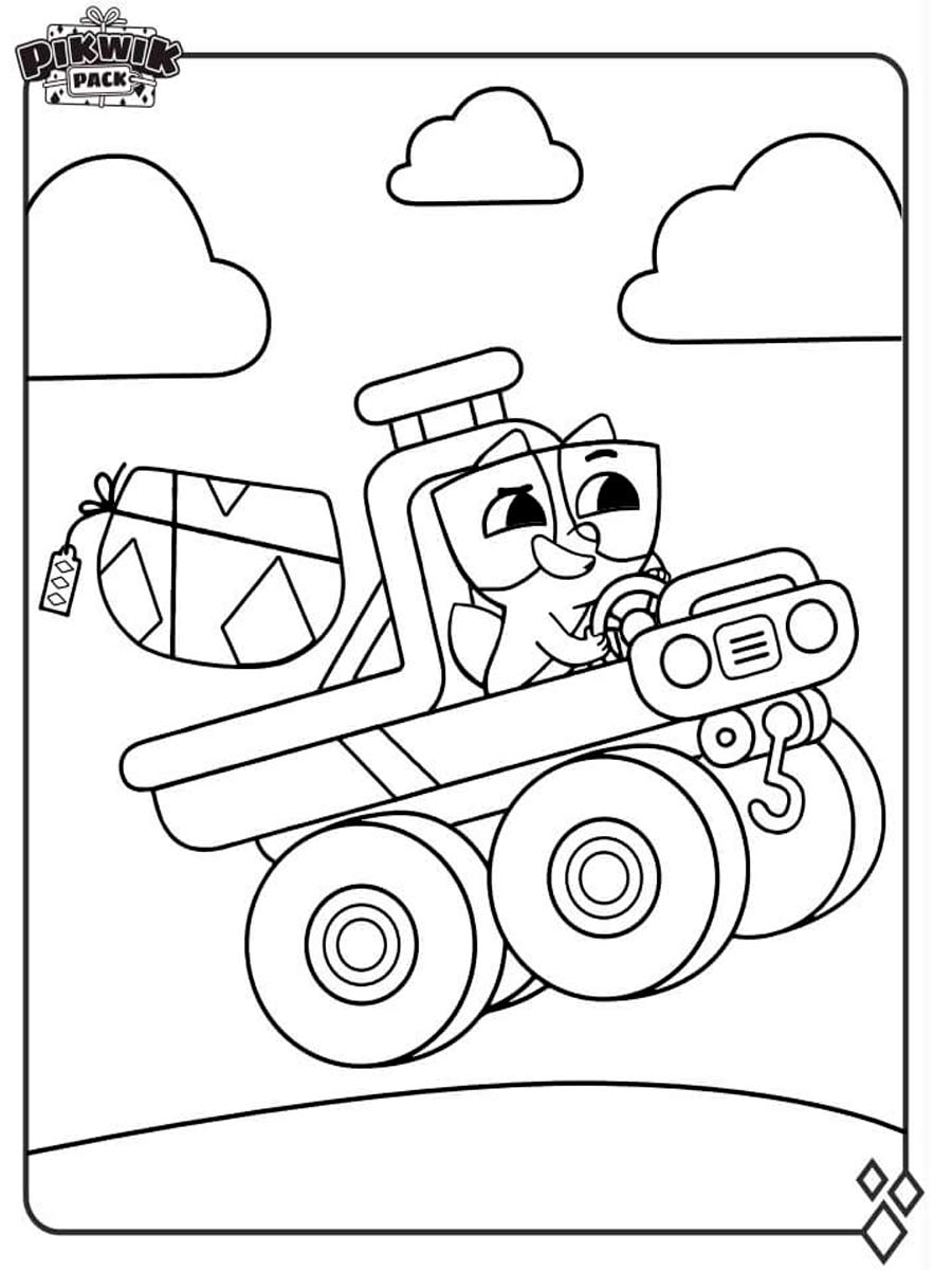 Pikwik Pack 1 coloring page