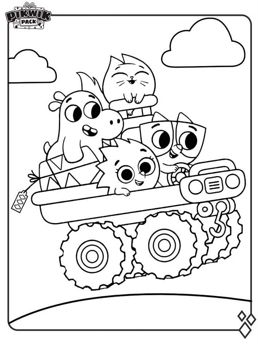 Pikwik Pack 10 coloring page