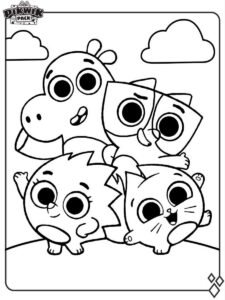 Pikwik Pack 3 coloring page