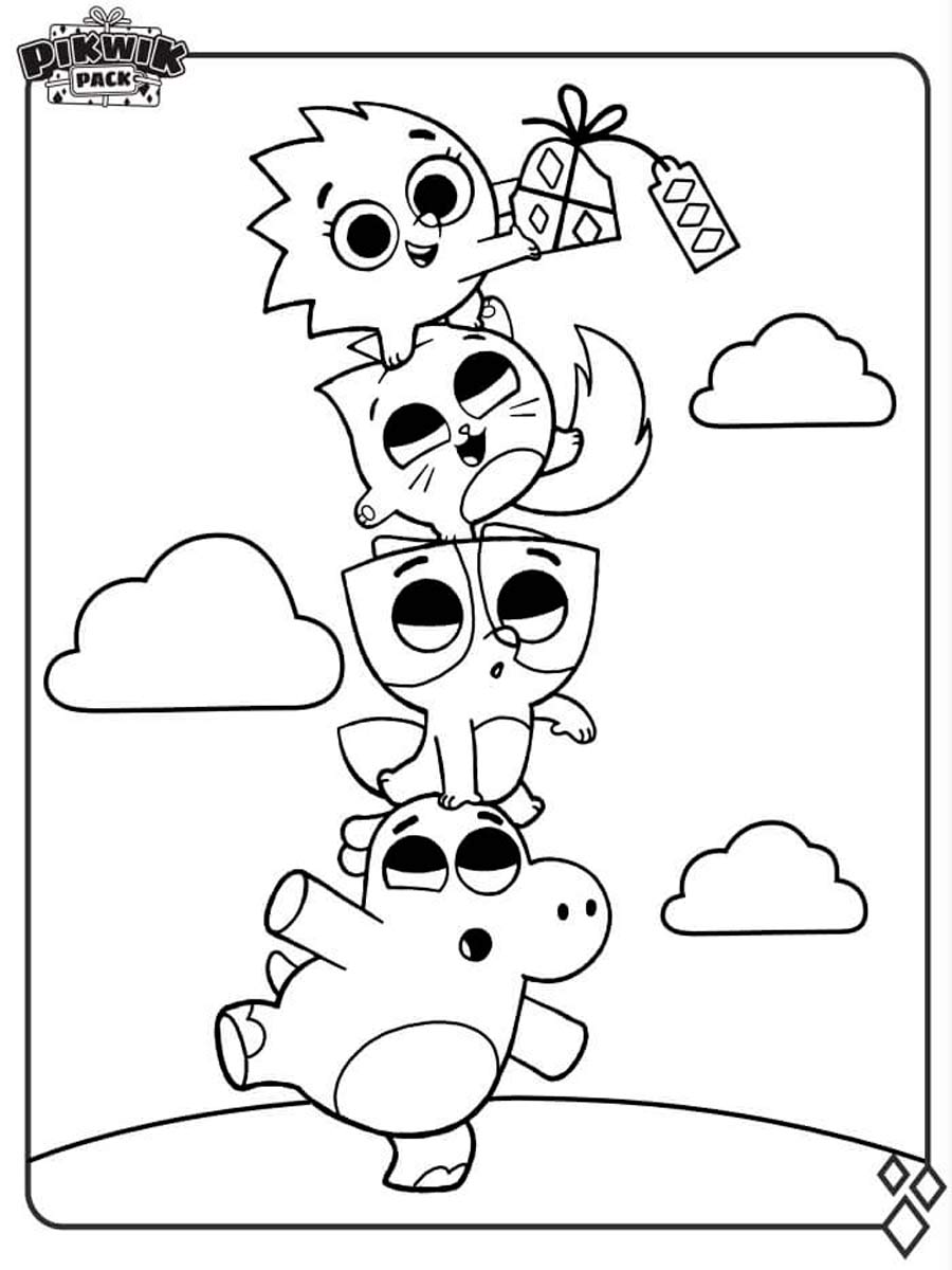 Pikwik Pack 4 coloring page
