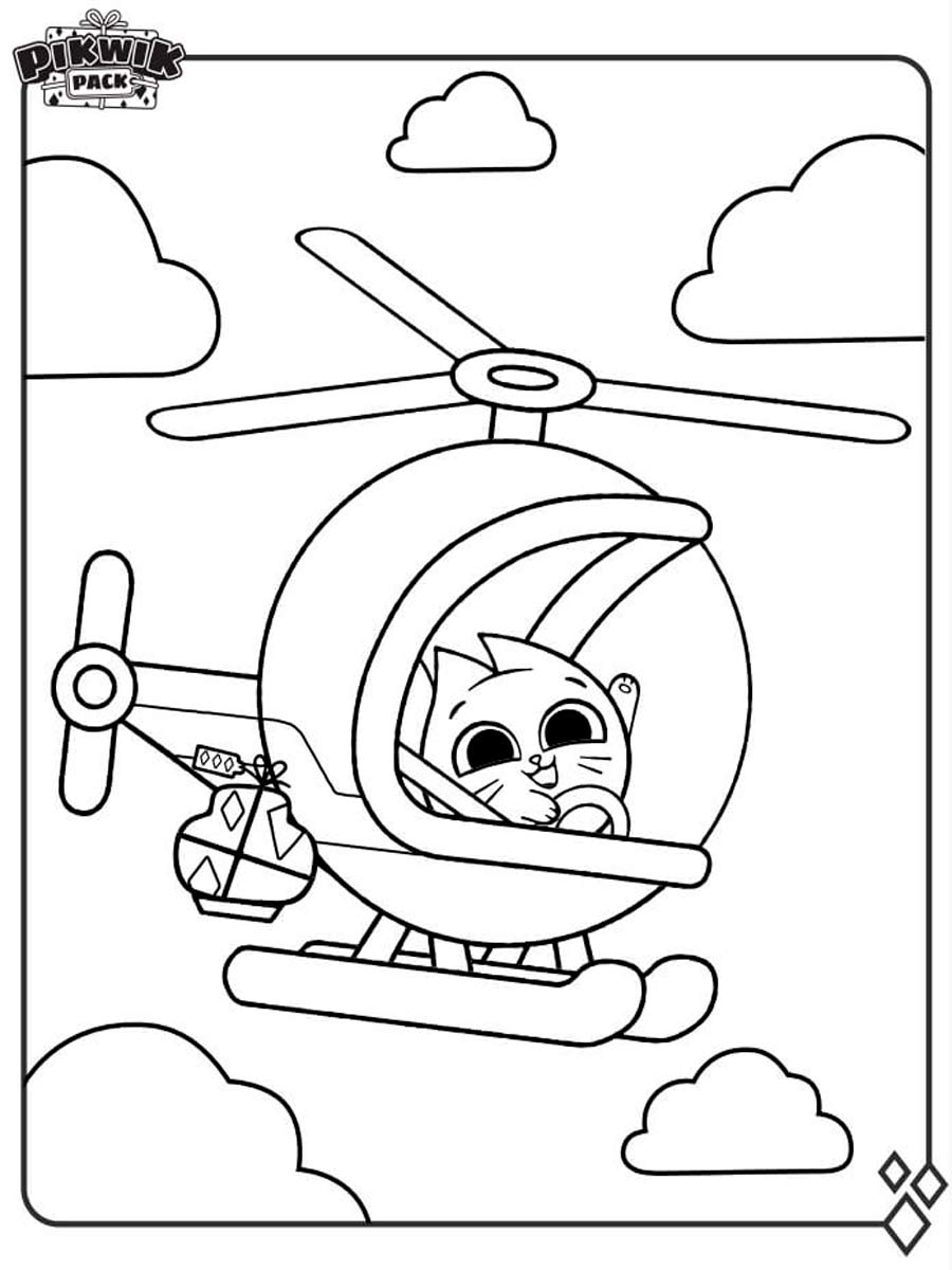 Pikwik Pack 5 coloring page