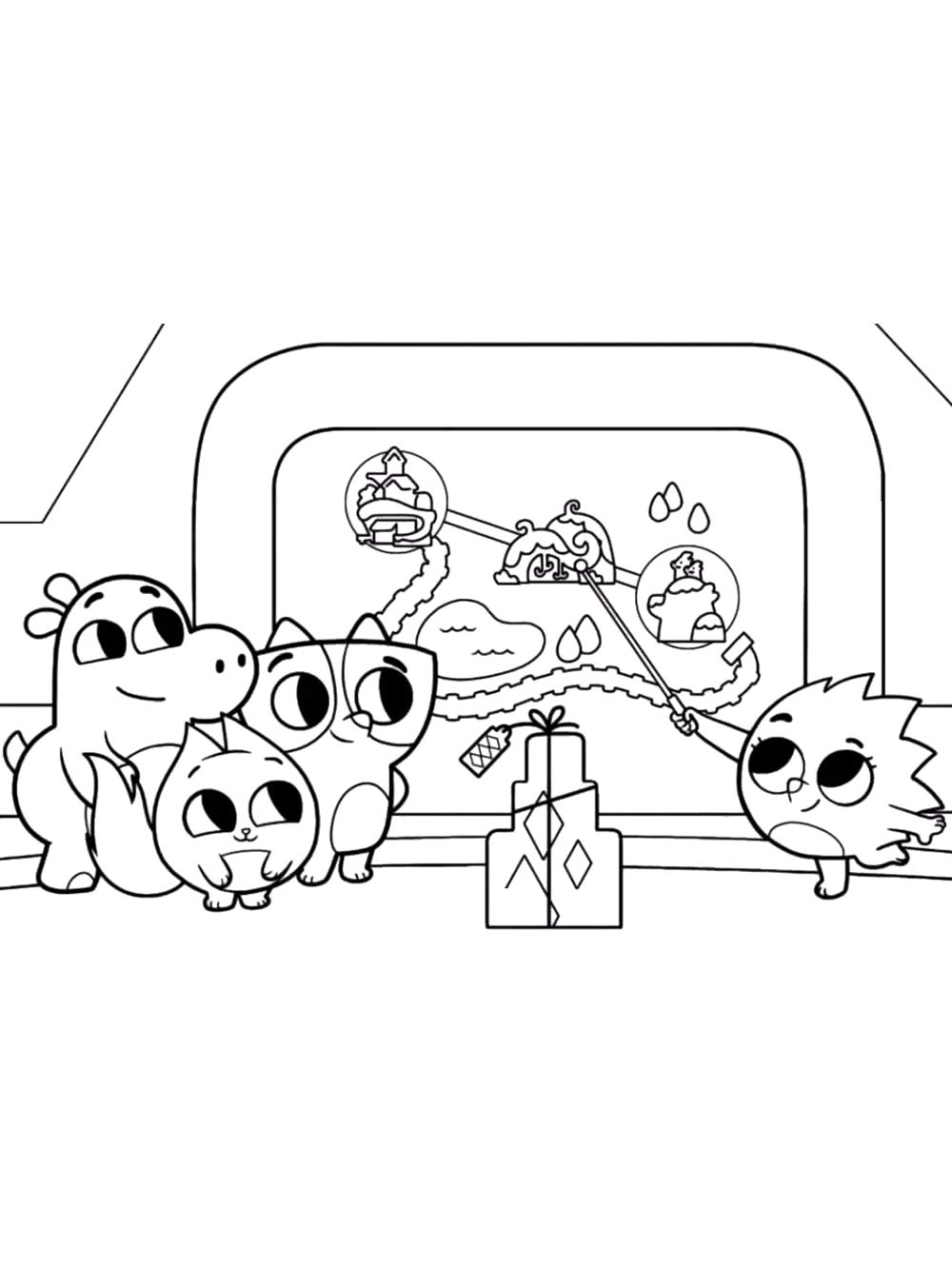 Pikwik Pack 7 coloring page