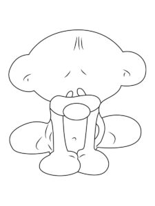 Sad Pimboli coloring page