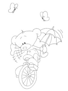 Pimboli the circus performer coloring page