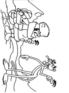 Pink Panther Winter coloring page