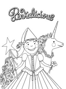 Pinkalicious & Peterrific 1 coloring page