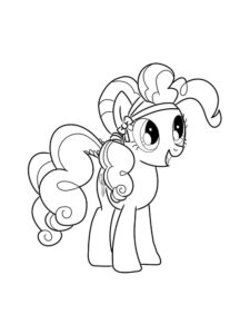 Pinkie Pie Fitness coloring page