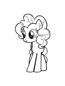 Cute Pinkie Pie coloring page