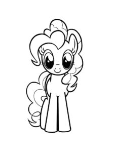 Pretty Pinkie Pie coloring page