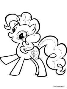 Cute Pony Pinkie Pie coloring page