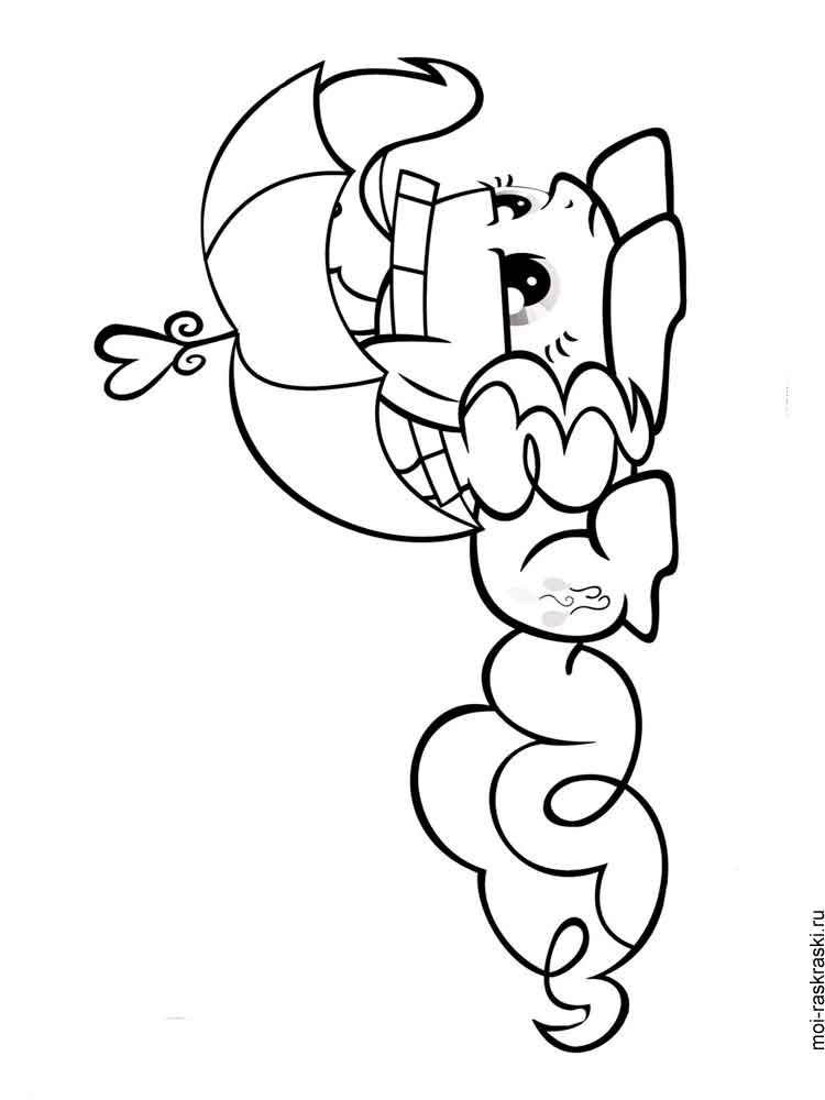 Pinkie Pie is sad coloring page