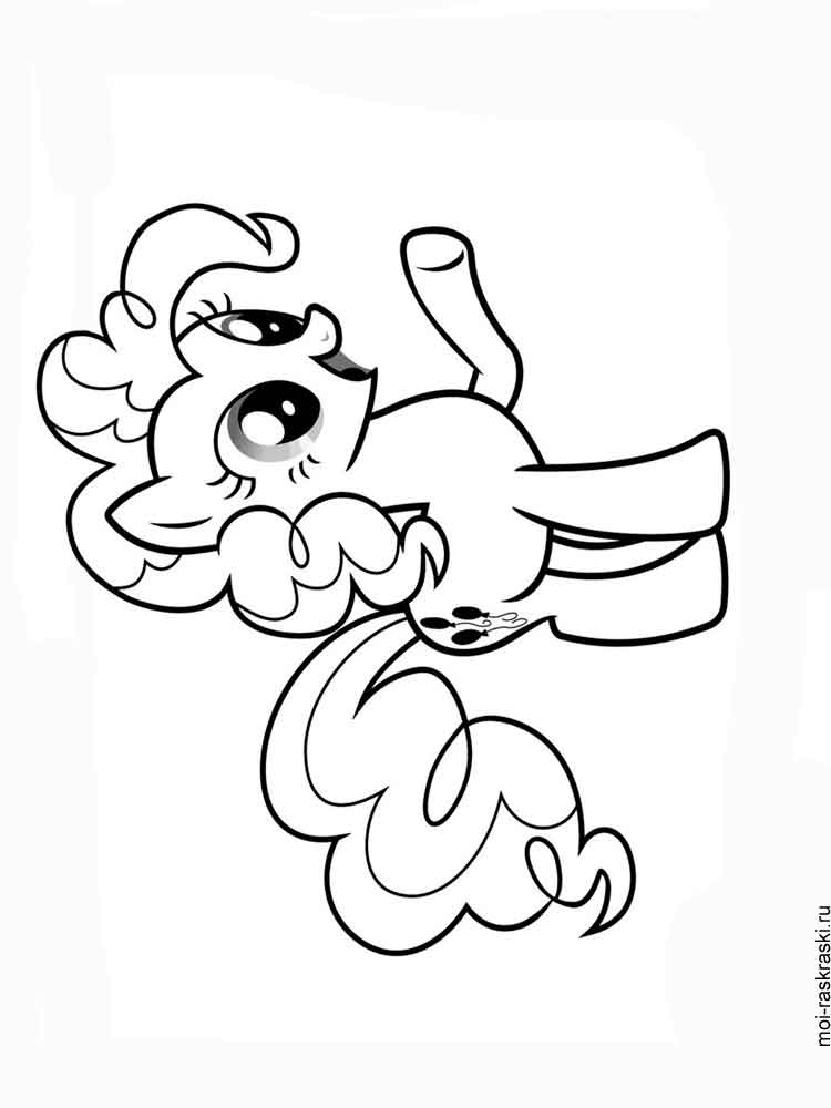 Pinkie Pie Pony coloring page