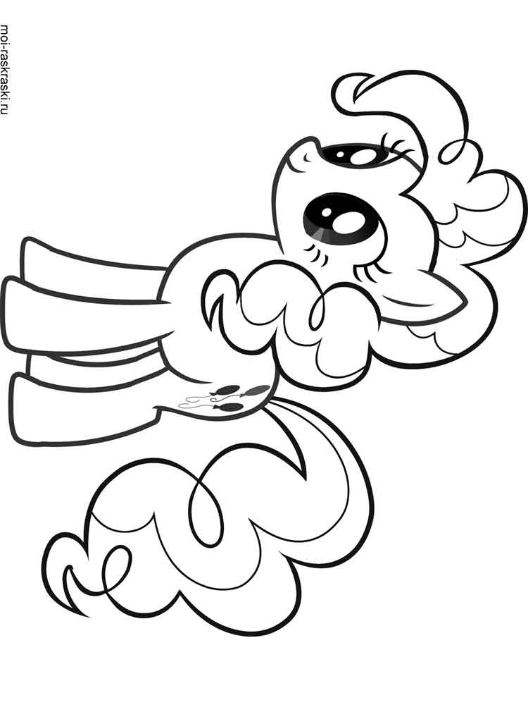 Adorable Pinkie Pie coloring page
