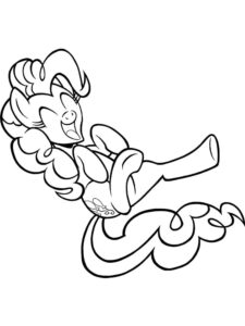 Pinkie Pie laughs coloring page