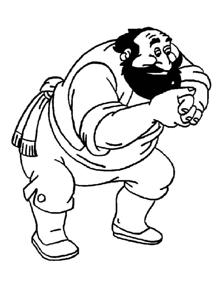 Stromboli coloring page