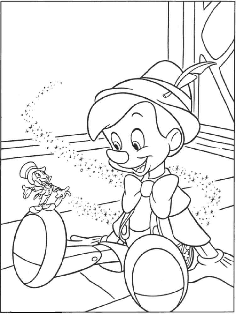 Pinocchio Disney coloring page