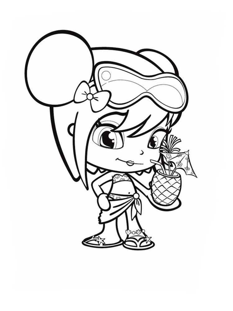 Michelle Pinypon coloring page