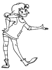 Pippi Longstocking 1 coloring page