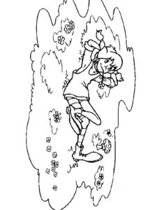 Pippi Longstocking 10 coloring page